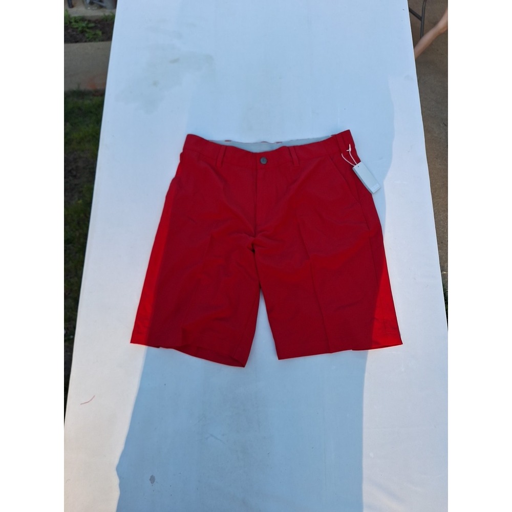 Sligo‎ Golf Pete Shorts Mens Size 34 Chili Red Performance Stretch UV Protection